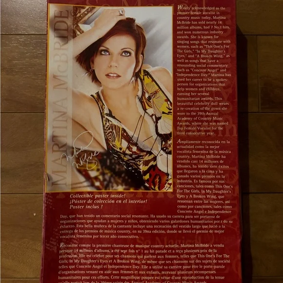 NWT Barbie Martina McBride Collector Doll - Picture 5 of 8